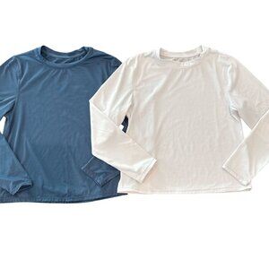 Bundle of 2 girl's Ingear Loose Fit Sun Shirts, size large (10)